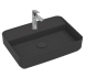 Раковина накладная ISVEA Infinity 55 прямоугольная 55см, с отверстием под смеситель цвет антрацит матовый 10NF66055-2C