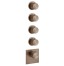 Gessi Смеситель для душа, 316 Bath Shower, на 4 потребителя, цвет медь матовая  54508#708