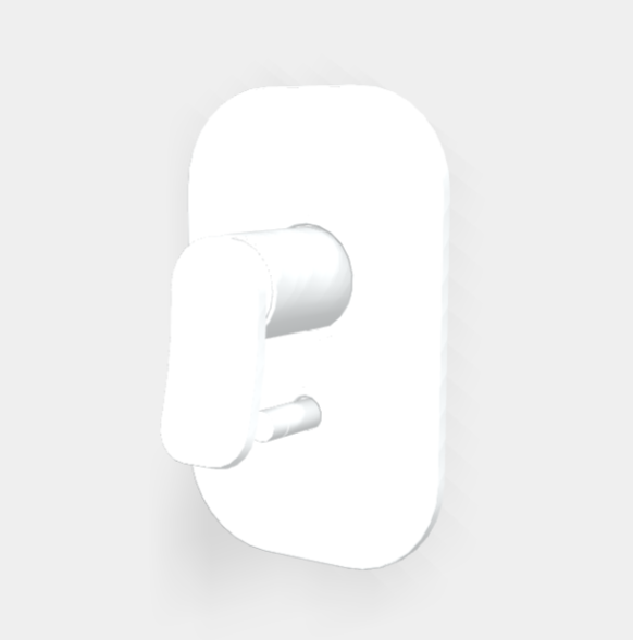 Смеситель для душа, Fima Carlo Frattini, Flo',  с переключателем, цвет-белый матовый F3809X2BS