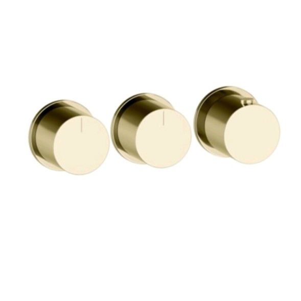 Gessi Смеситель для душа, Anello, на 2 потребителя, цвет латунь  63434#710