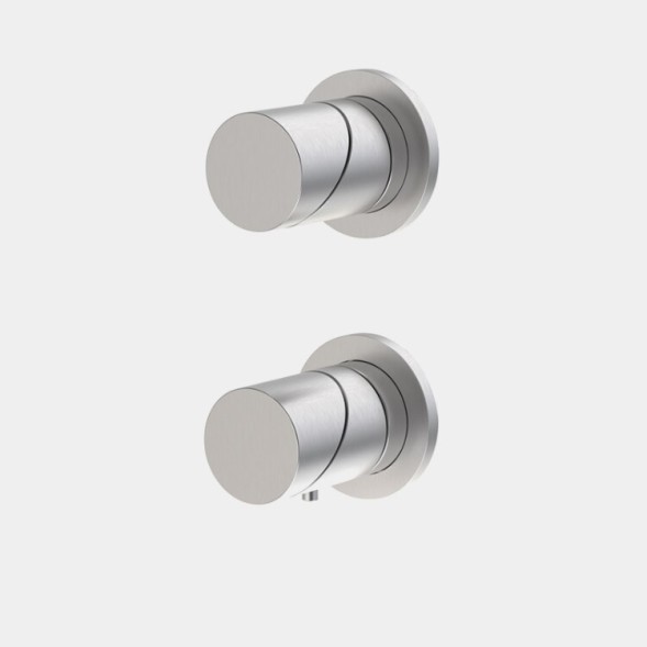 Смеситель для душа, Fima Carlo Frattini, Slide, на 2 потребителя, цвет-хром черный брашированный F5803N7CS