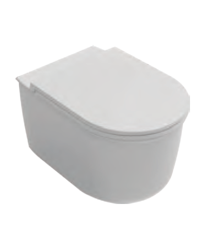 Унитаз ISVEA Fluido Waterfall (водопадный смыв), подвесной ШГВ 360*520*400 цвет белый матовый 10FD02001-2L