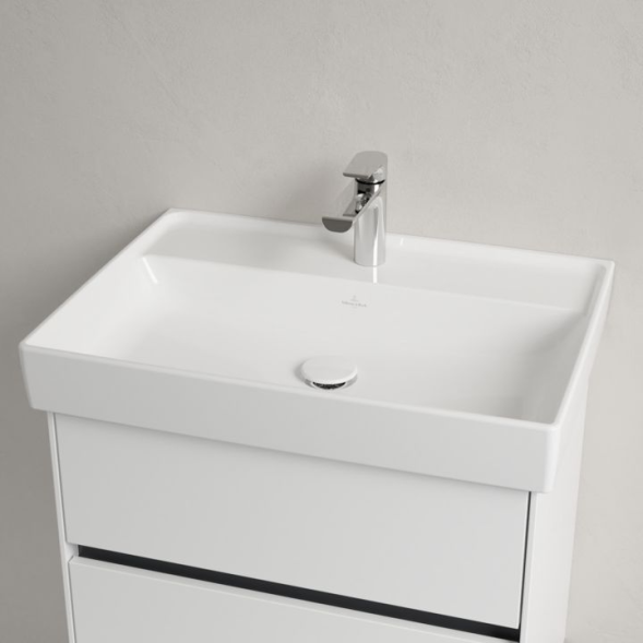 Villeroy&amp;Boch Раковина, Collaro, шгв 650*470*160, отверстия для смесителя-1 сквозное, 2 промаркированных, CeramicPlus, цвет-альпийский белый 4A3365R1