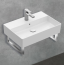 Villeroy&amp;Boch Раковина, Memento 2.0, шгв 600*420*140, отверстия для смесителя-1 сквозное, 2 промаркированных, CeramicPlus, цвет-Pure Black 4A226LR7