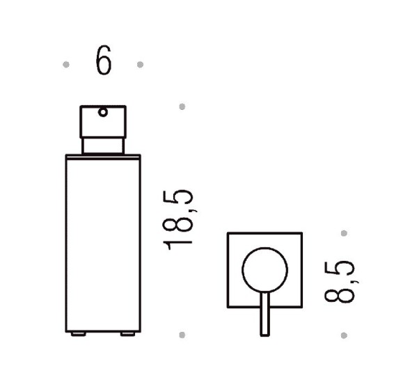 Дозатор COLOMBO DESIGN LOOK B9320 настольный цвет хром