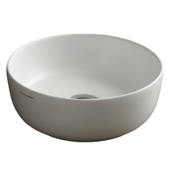 Раковина Scarabeo GLAM накладная без перелива без отверстий цвет белый матовый 1808 41