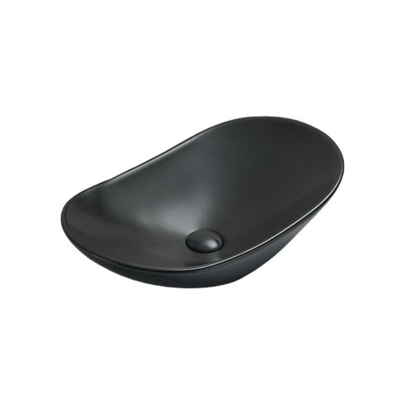 Vincea Раковина керамическая  VBS-508MB, 615*360*155, накладная, цвет черный матовый
