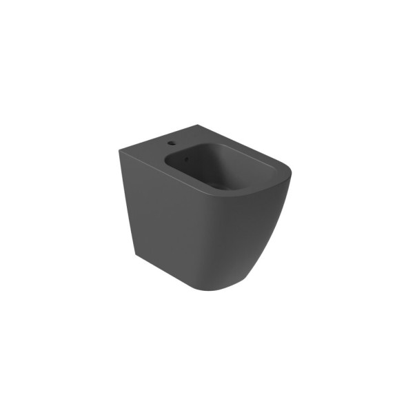 Биде GALASSIA Meg11 PRO 5480V2 NEMT напольное с одним отверстием с крепежом цвет черный матовый