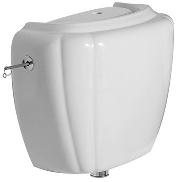 Бачок GLOBO PAESTUM настенный на высокой трубе высокий цвет белый PA010BI