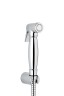 Emmevi, круглая лейка гигиенического душа с держателем ABS и латунным шлангом, цвет хром 132V/CR