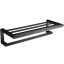 NOFER Полка для полотенец 600 мм алюминий CAPRI 16223.N чёрный