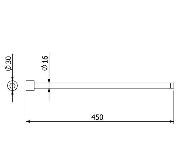 Держатель полотенца KLUDI VELA R 58977N1S прямой