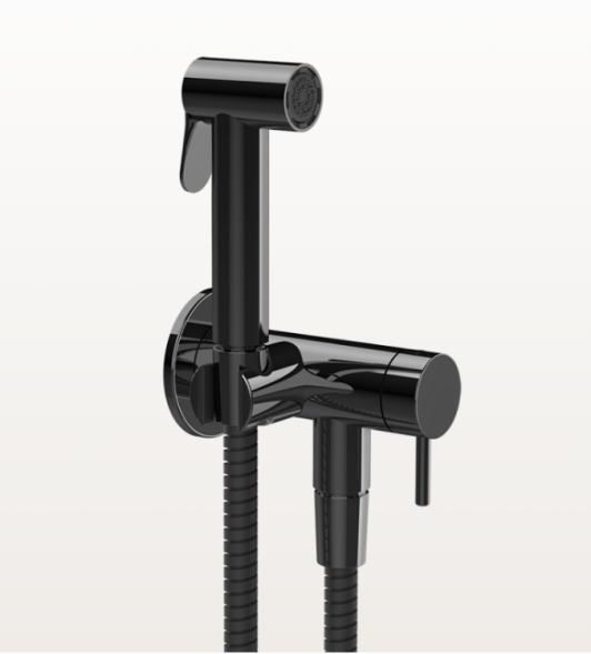 Gessi Гигиенический душ, цвет черный металл 45230#706