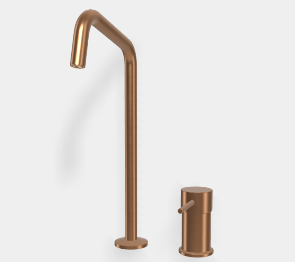 Смеситель для раковины, Fima Carlo Frattini, Spillo Up, цвет-брашированная янтарная бронза F3271NDZS