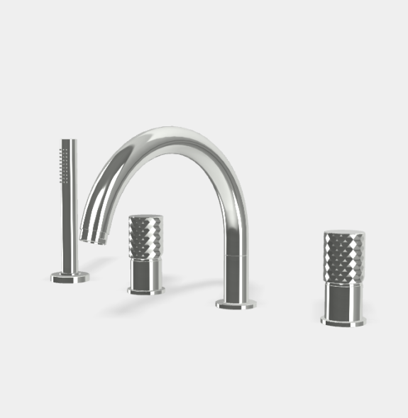 Смеситель для ванны и душа, Fima Carlo Frattini, Spillo Tech, X COLLECTION, цвет-хром F3044TNXCR