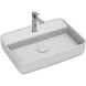 Раковина накладная ISVEA Infinity 55 прямоугольная 55см, с отверстием под смеситель цвет белый 10NF66055