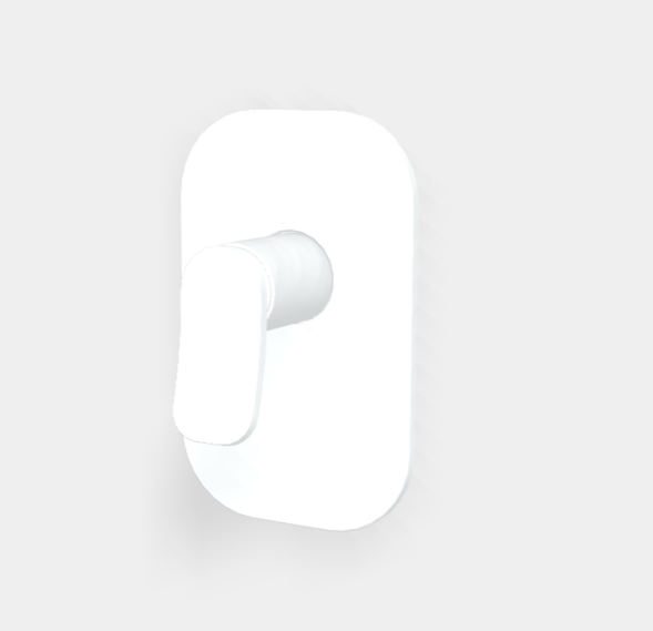 Смеситель для душа, Fima Carlo Frattini, Flo', на 1 потребитель, цвет-белый матовый F3809X1BS