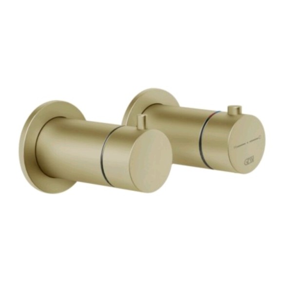 Gessi Смеситель для душа, Anello, на 2 потребителя, цвет Латунь матовая  63333#727