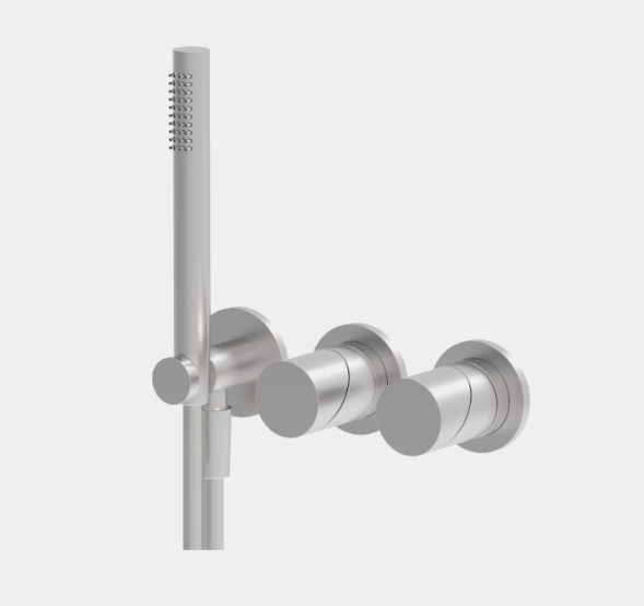 Смеситель для душа, Fima Carlo Frattini, Slide, на 2 потребителя, цвет-хром черный брашированный F5819WX8CS
