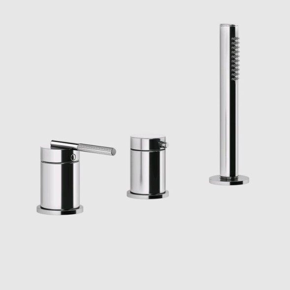 Gessi Смеситель для ванны и душа, Ingranaggio, на 2 потребителя, цвет хром 63547#031