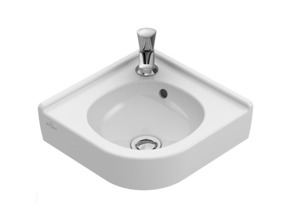 Villeroy&amp;Boch Раковина, O'Novo, шгв 320*320*85, отверстия для смесителя-1, CeramicPlus, цвет-альпийский белый 731032R1