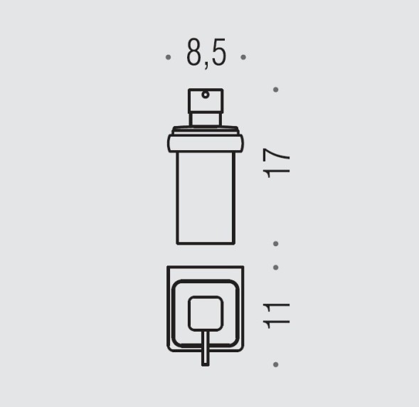 Дозатор COLOMBO DESIGN LULU B9321 настенный цвет хром