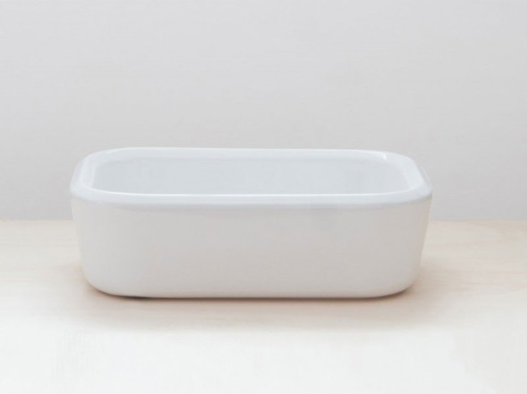 Раковина HATRIA PENCIL Y1GF01 накладная без отверстия без перелива цвет белый