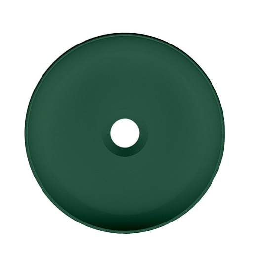 Раковина Scarabeo GLAM накладная без перелива без отверстий цвет зеленый матовый 1808 55