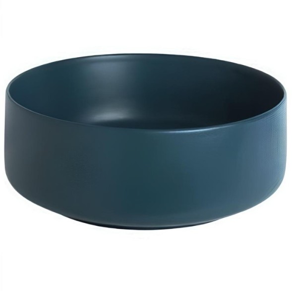 Раковина Artceram Cognac Quadro накладная без отверстий  цвет Green petrolio COL001 42 00