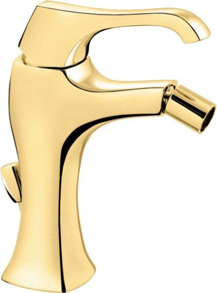Emmevi Ares, однорычажный смеситель для биде с донным клапаном, цвет античное золото 76004/OA