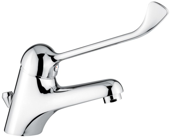 Emmevi Ambra, смеситель с длинным рычагом и донным клапаном для раковины, цвет хром 9003/LC/CR