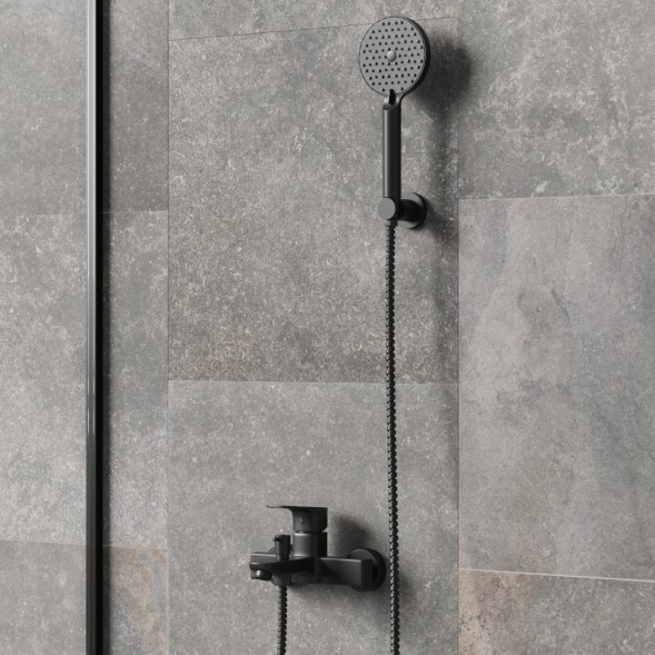 Paini TRYO155F3D110 Лейка душевая Торино , 3 режима, чёрный
