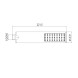 Душевая лейка BOSSINI FLAT ONE B00270.073 с одним видом струи цвет черный матовый