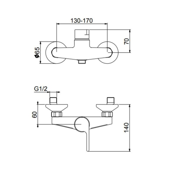 Смеситель для душа Webert DoReMi DR870102015, хром