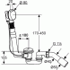 Сифон KLUDI ROTEXA 2140605-00 для ванны слив-перелив