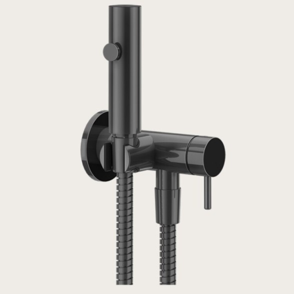 Gessi Гигиенический душ, цвет черный металл 45131#706