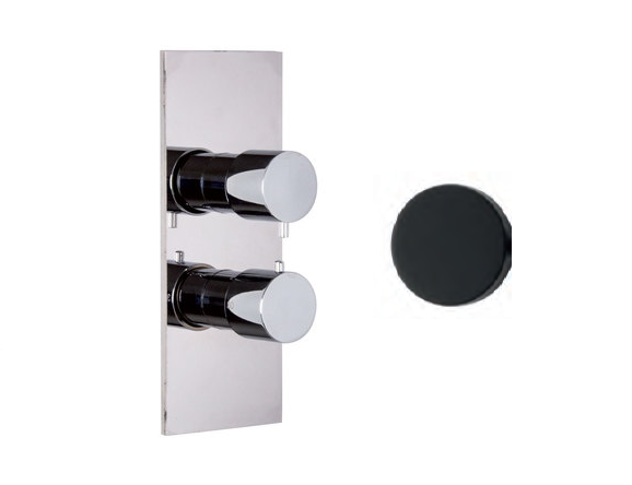 Смеситель для душа, Fima Carlo Frattini, Fimatherm, на 2/3 потребителя, цвет-черный матовый F3939X7NS