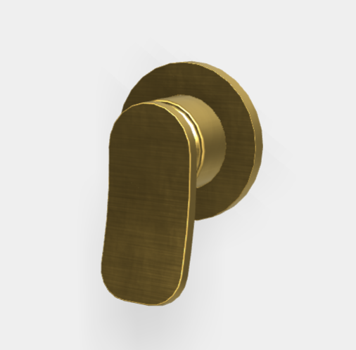 Смеситель для душа, Fima Carlo Frattini, Flo', на 1 потребитель, цвет-брашированное золото F3803N1/OS