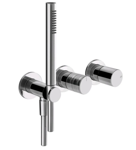 Gessi Смеситель для душа, Habito Trame, на 2 потребителя, цвет хром 70338#031