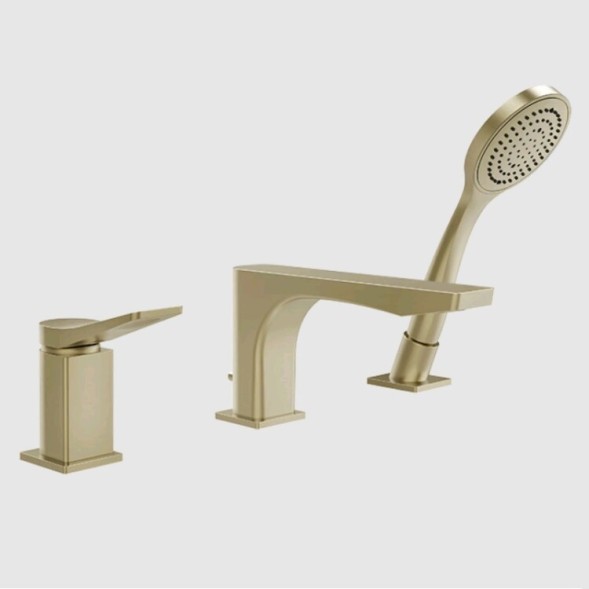Gessi Смеситель для ванны и душа, Rilievo, цвет Латунь матовая  59037#727