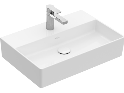 Villeroy&amp;Boch Раковина, Memento 2.0, шгв 600*420*140, отверстия для смесителя-1 сквозное, 2 промаркированных, CeramicPlus, цвет-альпийский белый 4A226GR1