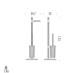 Стойка COLOMBO DESIGN HERMITAGE B3318.HPS напольная с держателем туалетной бумаги и ершиком цвет золото