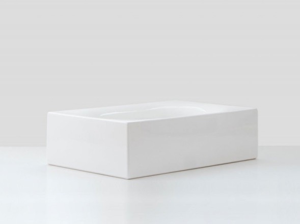 Раковина HATRIA VALLEY Y1GD01 накладная без отверстия без перелива цвет белый