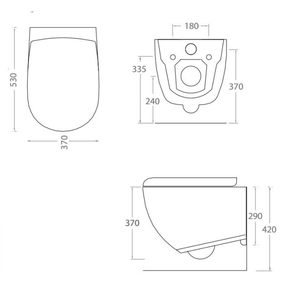 Унитаз Artceram File 2.0 подвесной безободковый цвет green petrolio FLV004 42 00