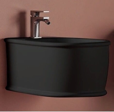 Биде Artceram Atelier подвесной с одним отверстием цвет черный матовый ATB001 17 00