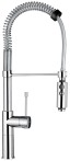 Emmevi Eden, однорычажный кухонный смеситель (излив 21,5 см), с пружинным поворотным изливом и фиксатором, без донного клапана, цвет хром 71110/CR