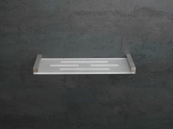 Stil Haus Saturno, полка из оргстекла, длина 32 см, цвет сатинированная сталь