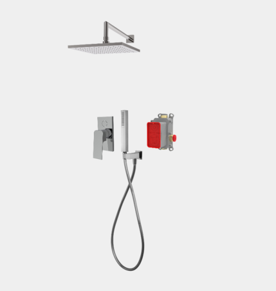 Душевой комплект, Fima Carlo Frattini, Shower systems, на 2 потребителя, цвет-черный матовый F3389E2Q256S7NNS