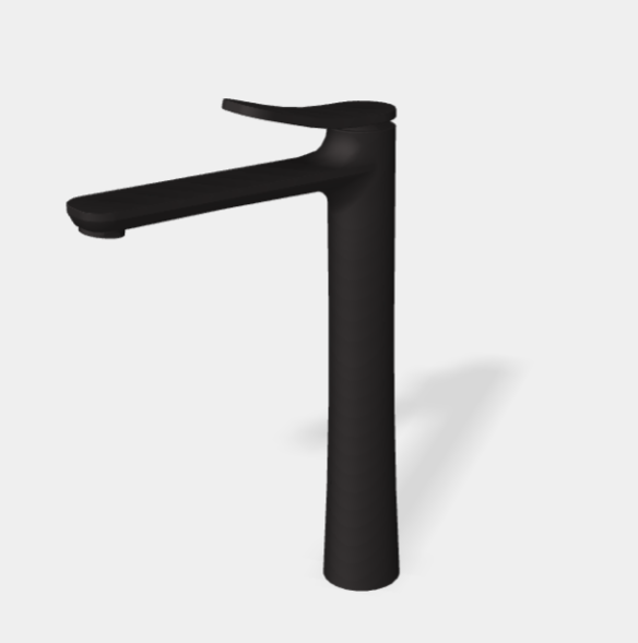 Смеситель для раковины, Fima Carlo Frattini, Flo', цвет-чёрный матовый F3801/HNS