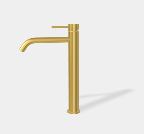 Смеситель для раковины, Fima Carlo Frattini, Spillo Up, цвет-брашированное золото F3031/HXSOS.1